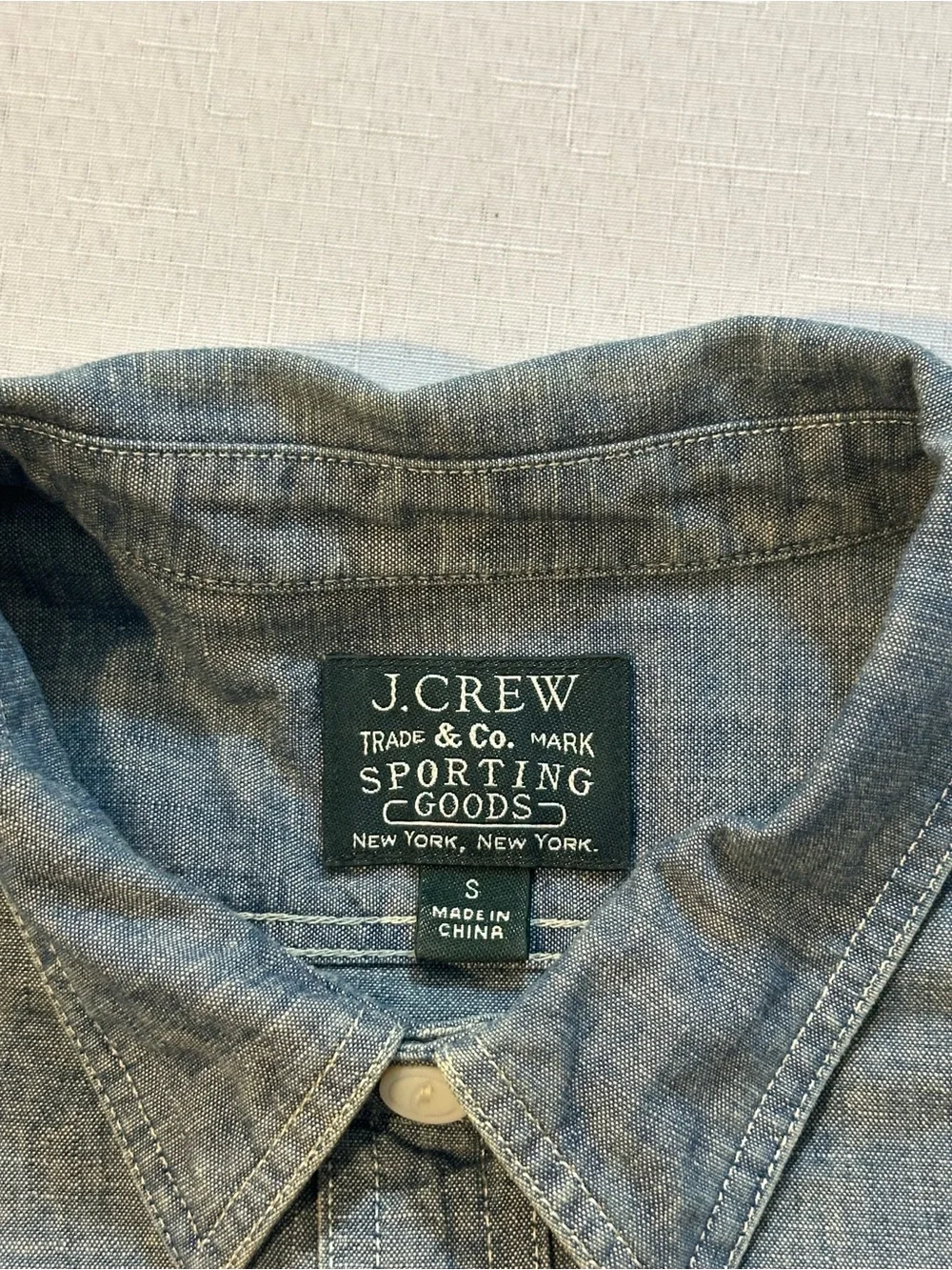 J.Crew Sporting Goods Chambray Work Shirt Small